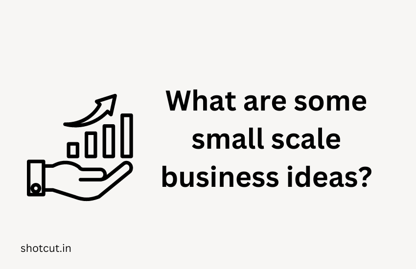 What are some small scale business ideas?